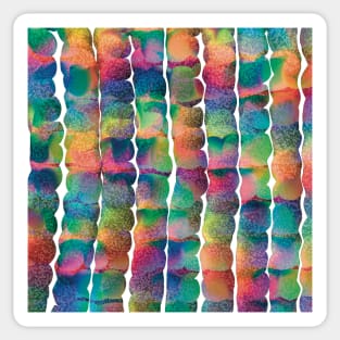 Rainbow Splatter Wiggle Ropes Sticker